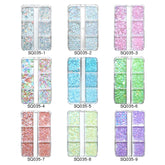 mixed sizes 3D Nail Art Rhinestones Flat Bottom Protein Diamond Gems Crystal Nail DIY Strass Decoration Accessories